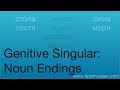 Russian Cases: Nouns in the Genitive Singular