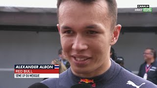 Réaction d'Alexander Albon - GP du Mexique