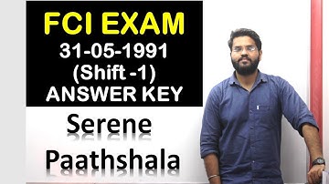 FCI Exam Answer Key | FCI Exam 2019 Paper Analysis| FCI Shift 1 Question Paper