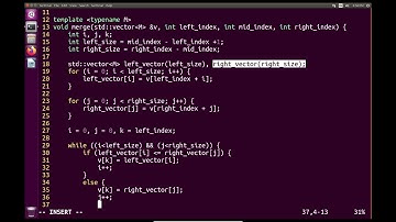 C++ Sorting: MergeSort