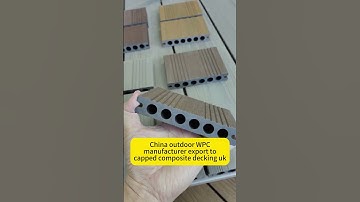 China outdoor WPC manufacturer export to capped composite decking uk #cappedcompositedeckinguk