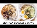 QUINOA BREAKFAST BOWLS ‣‣ 2 make-ahead recipes