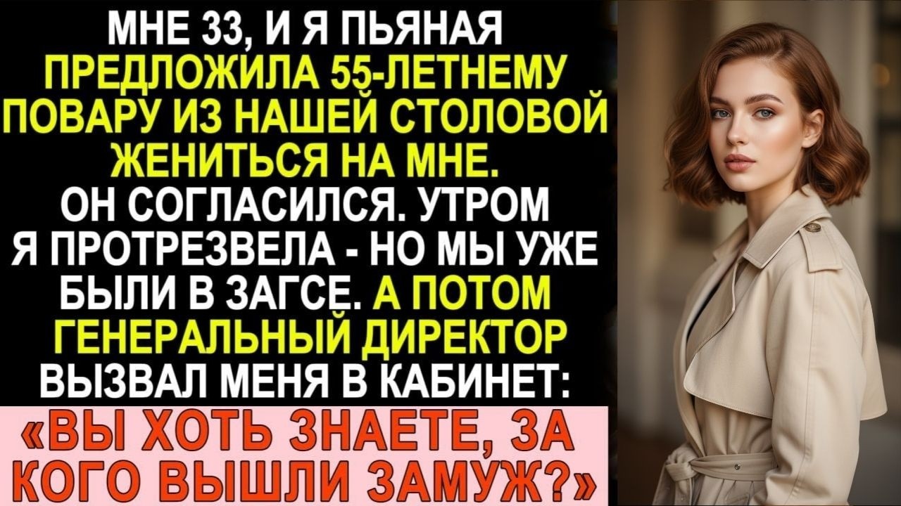 Я пьяная позвала повара замуж. На утро мы в ЗАГСе. Директор вызвал: «Вы хоть знаете, кто он такой?»