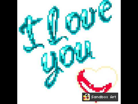 menggambar tulisan cinta  sandbox art YouTube