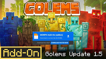 ADDON BEBARGAI GOLEM🤫, Golems Add-On 1.5 (addon)