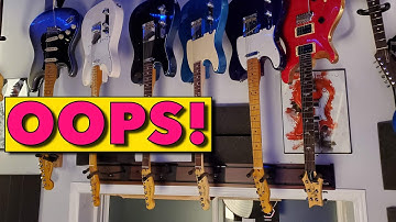 when you install a String Swing Multi-Guitar Wall Rack Upside Down!