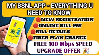 MY BSNL APP - LATEST UPDATE | EVERYTHING IN ONE VIDEO | BSNL LATEST UPDATE