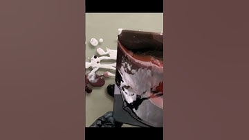 Acrylic pearl pouring, Alcohol Ink, Experiment, Acrylic pour painting. Abstract painting easy. ASMR