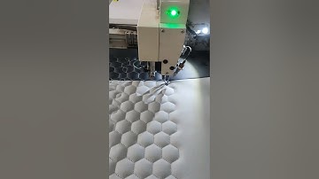 How to do honeycomb pattern for interior by Richpeace Single Needle Sewing Machine?