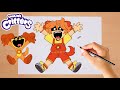How to Draw DOGDAY as Human | Smiling Critters as Humans | Poppy Playtime Chapter 3 (Easy Drawing)