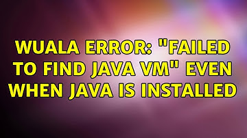 Wuala error: "Failed to find Java VM" even when Java is installed (2 Solutions!!)