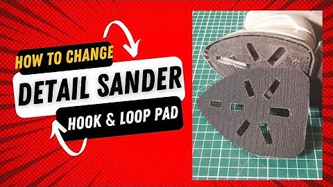 How to replace the Hook & Loop pad on a detail sander or palm sander or mouse sander Velcro