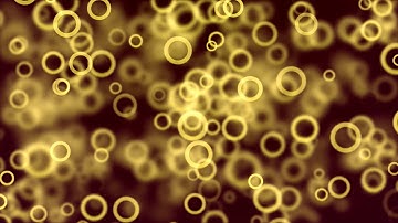 Golden Particles Circle Ring Animation Background Video Effect