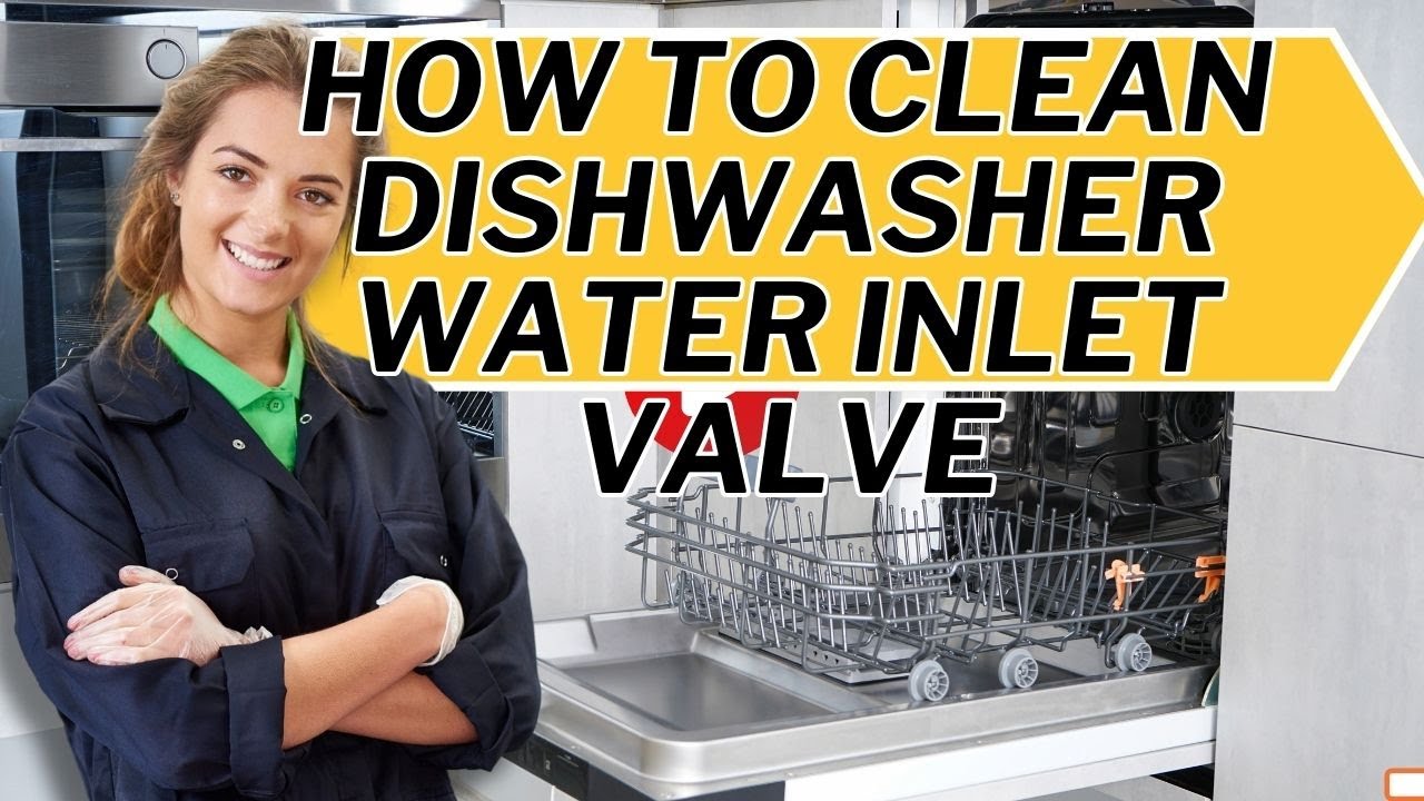 how to clean dishwasher water inlet valve - YouTube