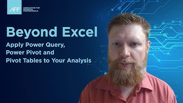 Beyond Excel : Use Power Query, Power Pivot and Pivot Tables : AFP DIY Automation Video 6