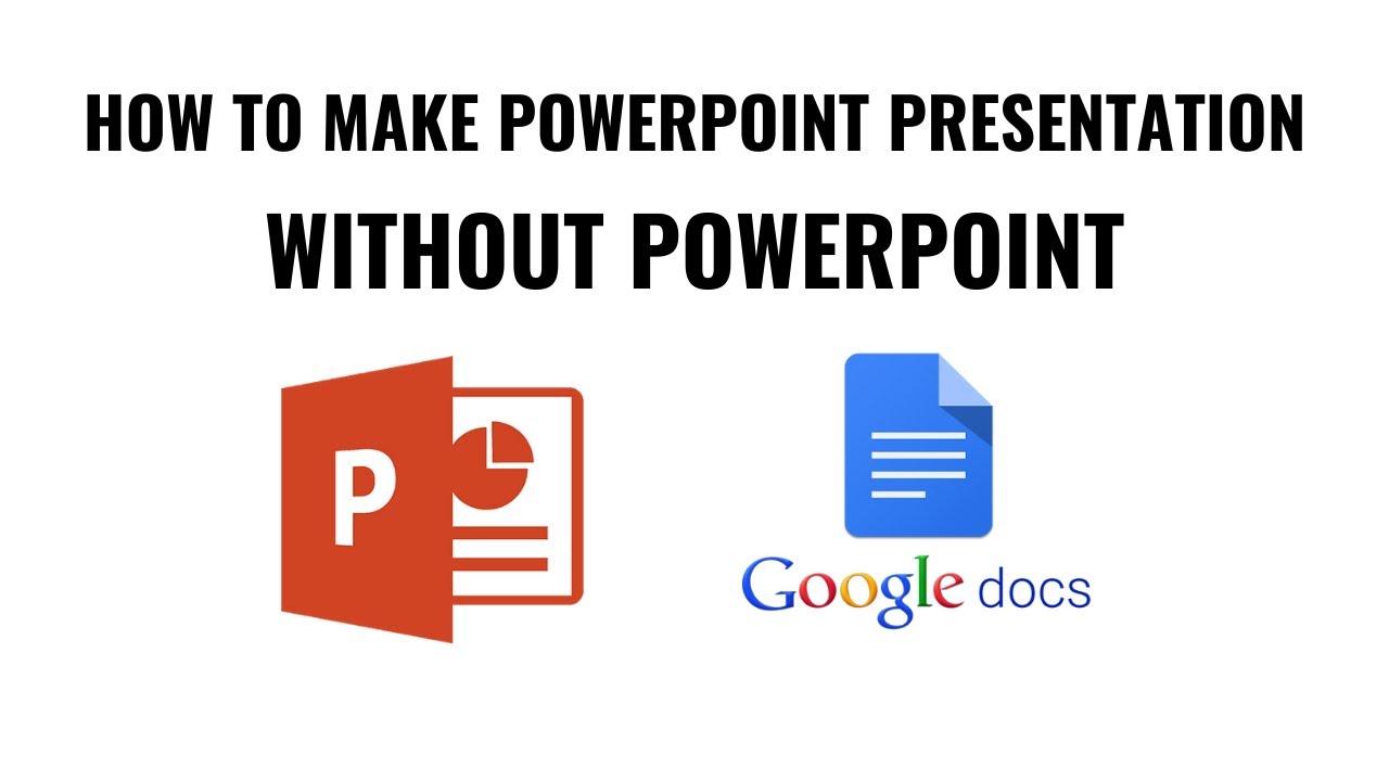 how to do a presentation without powerpoint