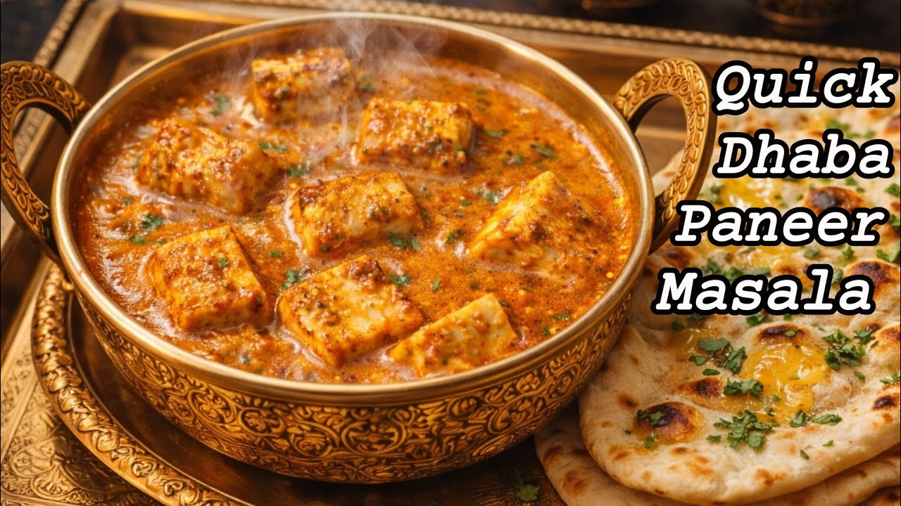 Dhaba Style Paneer Masala-Quick And Easy l Paneer Recipe l Paneer Curry l Rich Gravy 