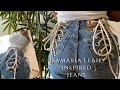 SAMARIA LEAH INSPIRED LACE UP JEANS| TUTORIAL