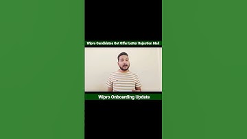 Wipro Candidates Got Offer Letter Rejection Mail | Wipro Onboarding Update | Wilp Candidates Status?
