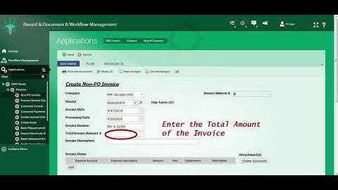 Create Non PO Invoice