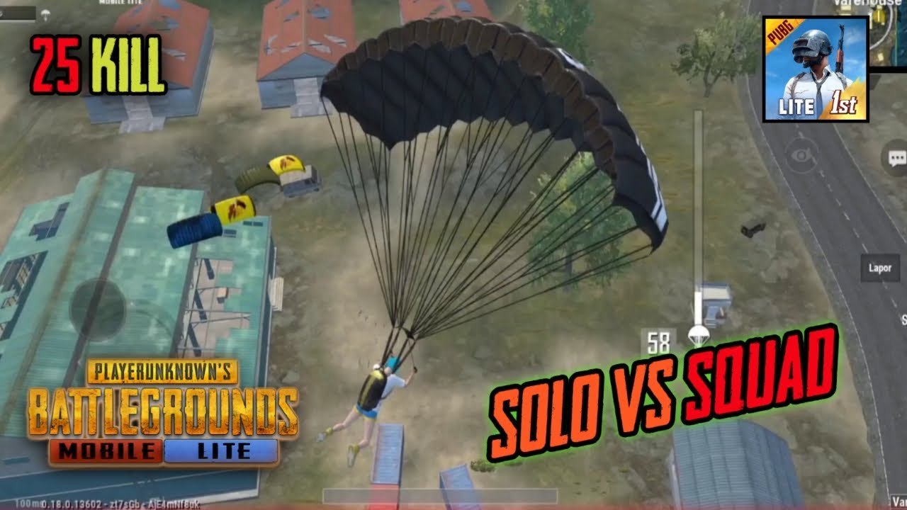 SOLO VS SQUAD GAMEPLAY PUBG MOBILE LITE - YouTube