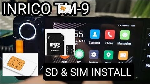 INRICO TM-9 , INSTALL SIM CARD & SD CARD