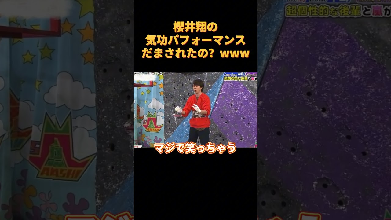 櫻井翔の気功パフォーマンスだまされたの？www#funny #cute