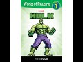 Reading marvel avengers book  this is hulk  world of reading  children story time