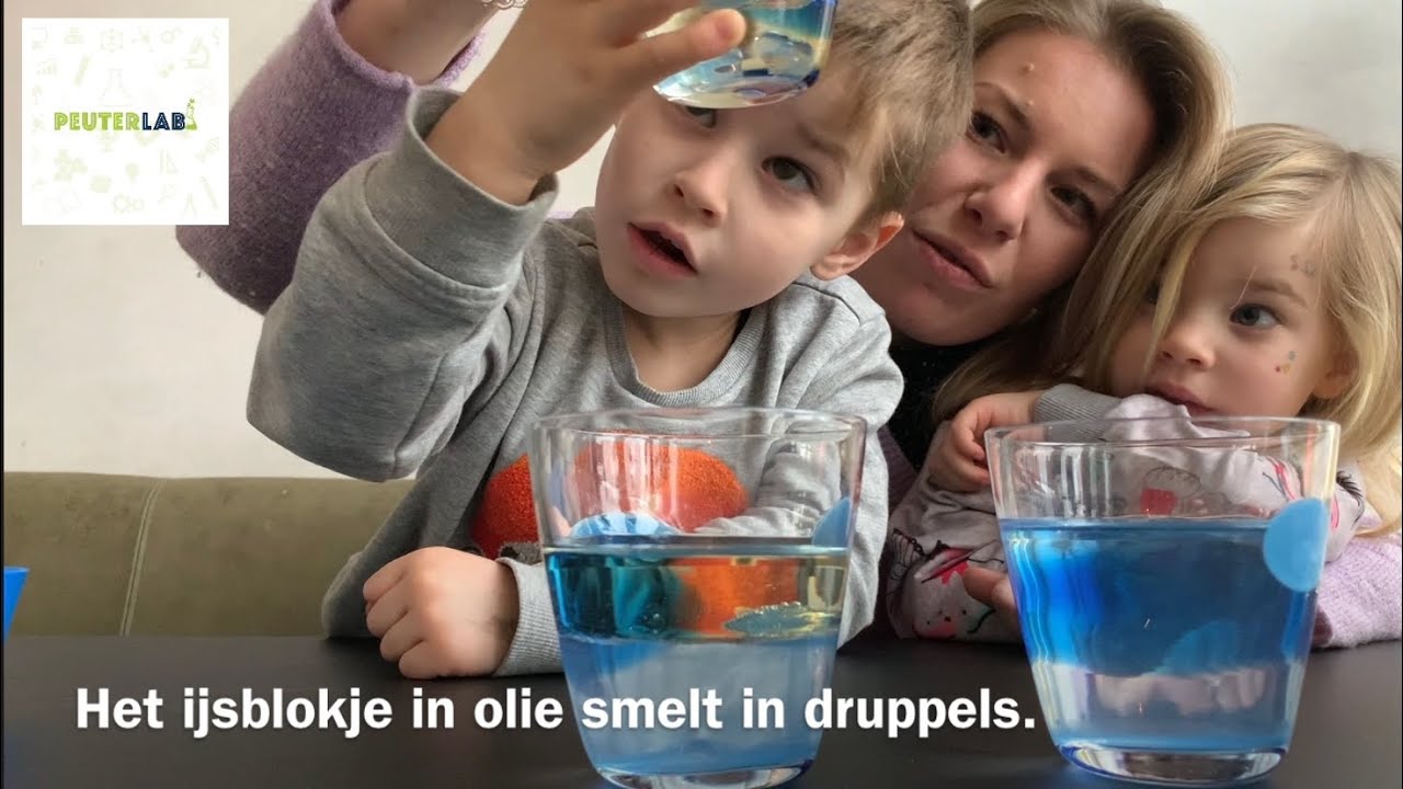 Peuterlab thuis - De ijsblokjes smelten