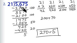 Math Antics Exercise Video 19: Division with Partial Quotients