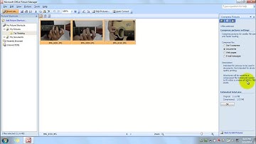 How to compress pictures using picture manager