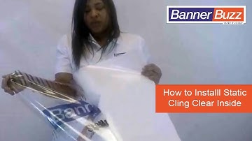 How to Install Static Cling Clear inside