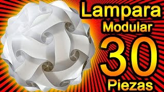 Como Hacer una Lampara IQ Modular Facil Español ¡- How to make a lamp IQ Modular Easy