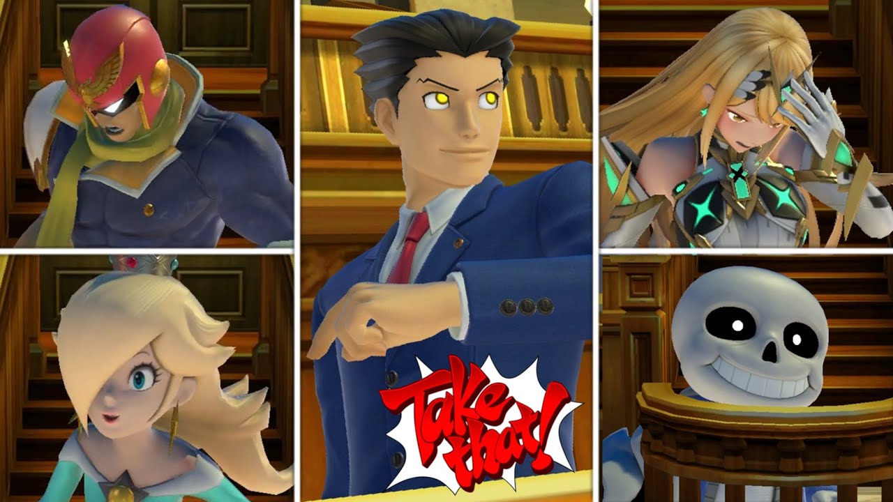 All Smash Characters TAKEN TO COURT! (Phoenix Wright Custom Final 
