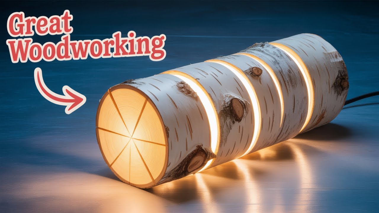 This Log Lamp Hack Is So Good, I'm Making One for Every Room — DIY