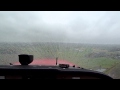 Low Level Bad Weather Crosswind Landing At Netherthorpe EGNF On Runway 24 In G ROLY On 12 11 2012 