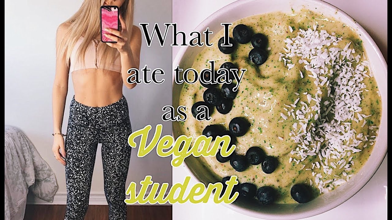 WHAT I EAT IN A SCHOOL DAY | vegan & healthy