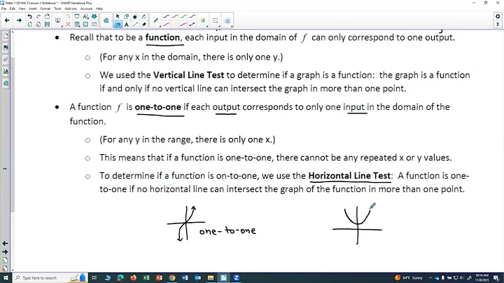 Math 1130 HW 9: One-to-one Functions