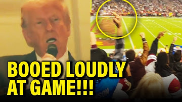 Trump LOUDLY BOOED at NFL GAME as STADIUM ERUPTS IN ANGER