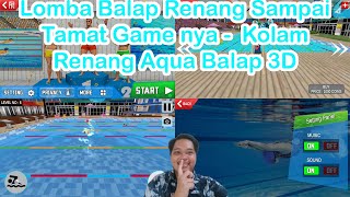 Lomba Balap Renang Sampai Tamat Game nya -  Kolam Renang Aqua Balap 3D screenshot 1