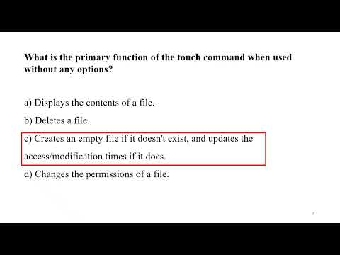touch command in Linux