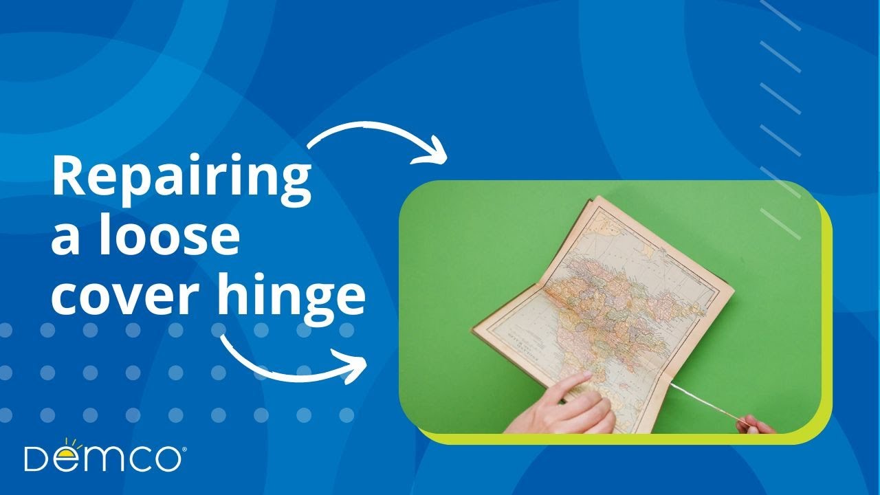 Repairing a Loose Cover Hinge Demco Book Repair YouTube