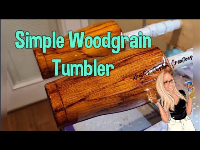 Faux Wood Grain Tumbler