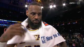 LeBron James PostGame Interview | Los Angeles Lakers vs New York Knicks