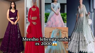 Meesho lehenga haul|lehenga under rs 2000|Deisgner lehenga haul