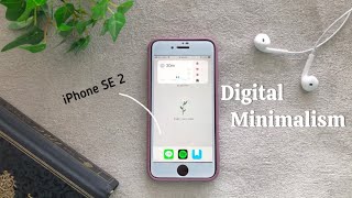 How I keep my iPhone SE minimal | digital minimalism