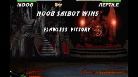 (TAS) UMK3 SNES Noob Saibot Crazy Combos In Speed Run Part 1