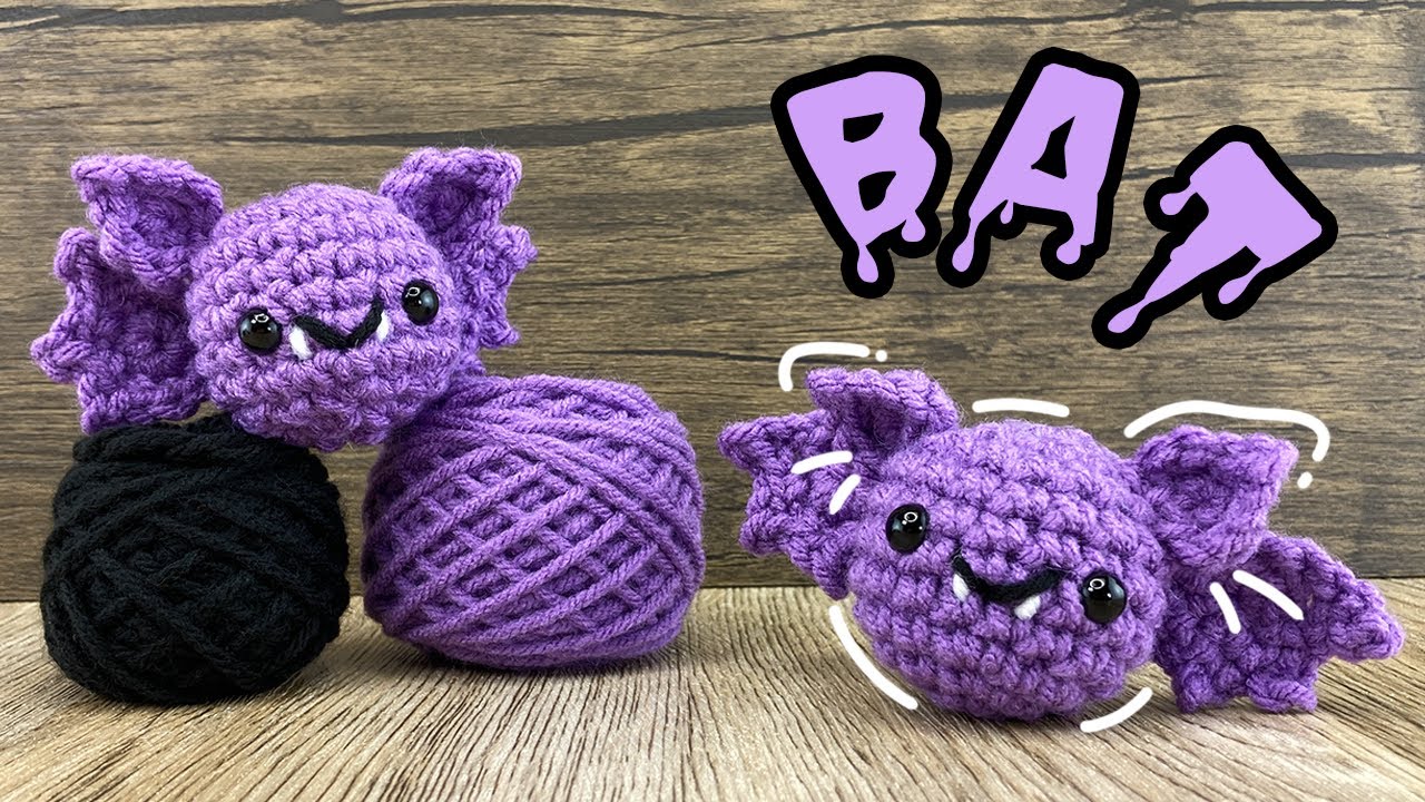 Halloween Crochet Project: Crochet An Adorable Bat 🦇