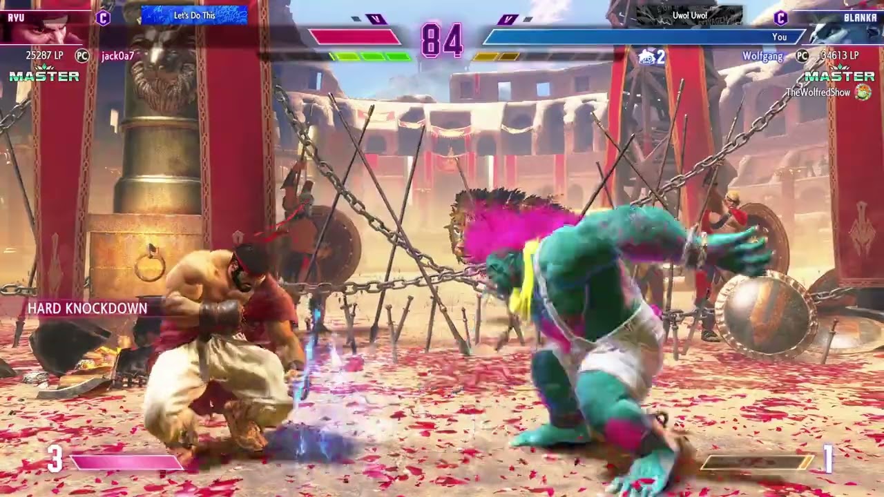 SF6 - Blanka Punish Combo mixups vs Ryu match up