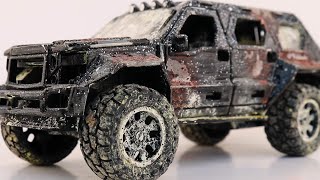 Damaged Truck Restoration in 10 minutes / Camouflage G- Patton Model Car | Model Cars